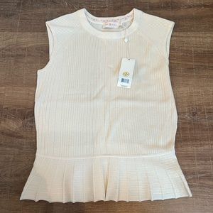 Tory Burch Margaret Sweater Ivory Color